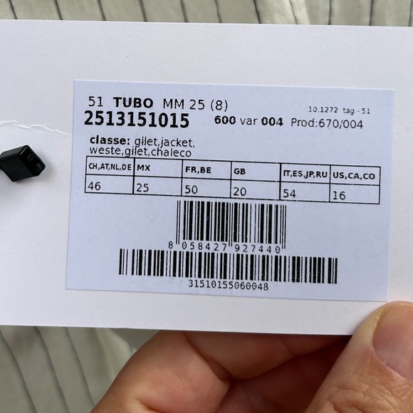 Marina Rinaldi Persona Pin Striped Waist Coat, BNwT, size 16 - Picture 6 of 8